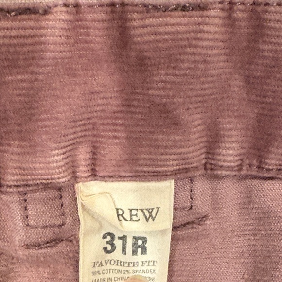 J. Crew Women's Cordoroy Pants in distressed purple - Picture 3 of 5